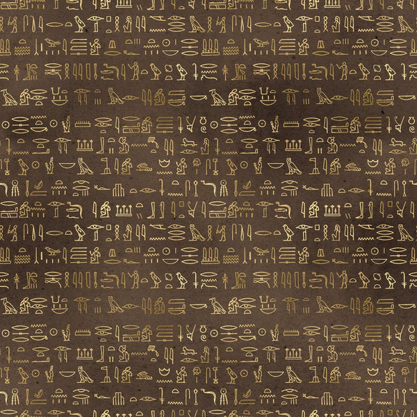Golden Ancient Egypt Pattern 8 Fabric - ineedfabric.com