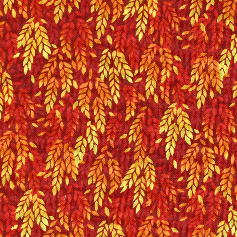 Golden Harvest Wheat Fabric - Burnt Sienna - ineedfabric.com