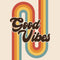 Good Vibes Retro Fabric Panel - ineedfabric.com