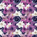 Gothic Packed Flowers Fabric - ineedfabric.com