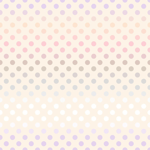 Gradient Polka Dots Pattern 2 Fabric - ineedfabric.com