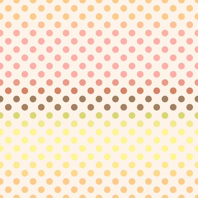 Gradient Polka Dots Pattern 5 Fabric - ineedfabric.com