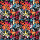 Graffiti Flowers Fabric - ineedfabric.com