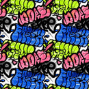 Graffiti Pattern 5 Fabric - ineedfabric.com