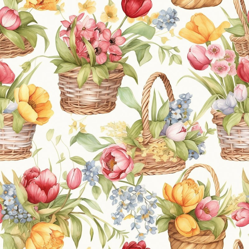 Grandma's Garden Pattern 8 Fabric - ineedfabric.com