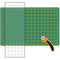 Green Fabric Cutting Mat with Ruler Fabric Panel - ineedfabric.com