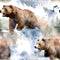 Grizzly Bears in River Pattern 3 Fabric - ineedfabric.com