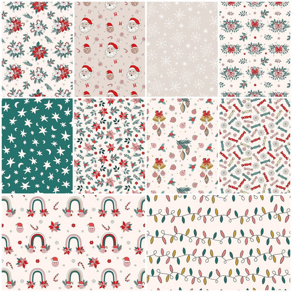 Groovy Christmas Fat Quarter Bundle - 10 Pieces - ineedfabric.com