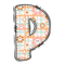 Groovy Doodle Letter ''P'' Fabric Panel - ineedfabric.com