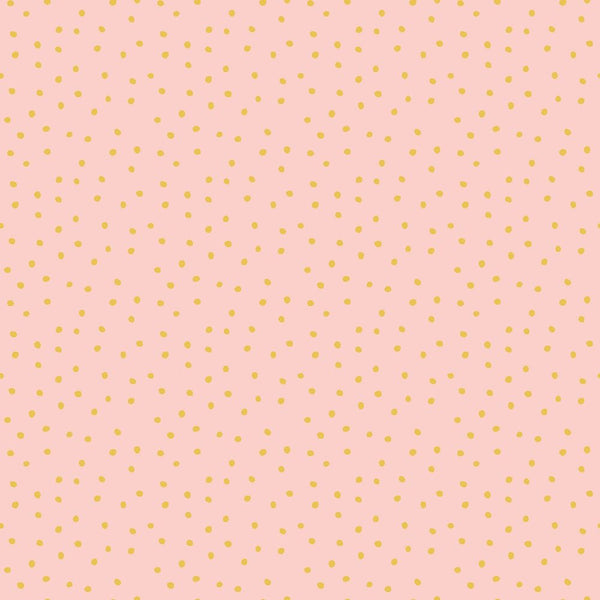 Groovy Retro Daisies Dots Fabric - ineedfabric.com