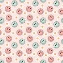 Groovy Smiley 1 Fabric - ineedfabric.com