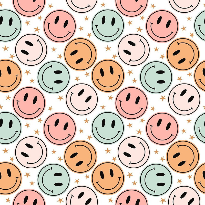 Groovy Smiley 2 Fabric – ineedfabric.com