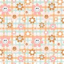 Groovy Smiley 4 Fabric - ineedfabric.com