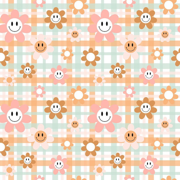 Groovy Smiley 4 Fabric - ineedfabric.com