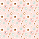 Groovy Smiley 5 Fabric - ineedfabric.com