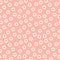 Groovy Smiley Flowers Fabric - Pink - ineedfabric.com
