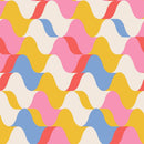 Groovy Wavy Geometric Fabric - ineedfabric.com