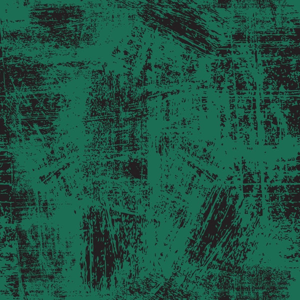 Grunge Fabric - Black on Hunter Green - ineedfabric.com