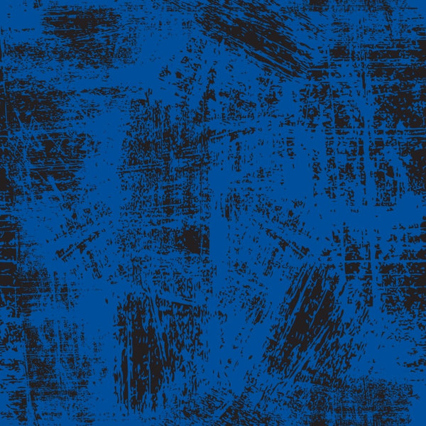 Grunge Fabric - Black on Navy Blue - ineedfabric.com