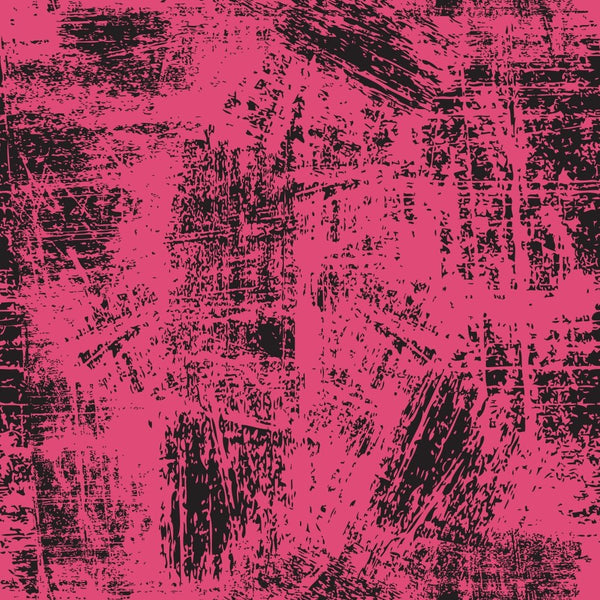 Grunge Fabric - Black on Pink Carmine - ineedfabric.com