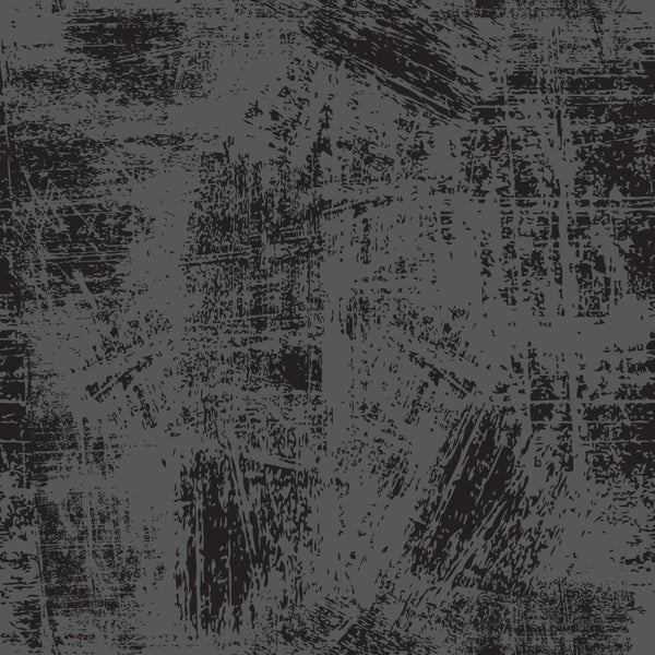 Grunge Fabric - Black on Steel Gray - ineedfabric.com