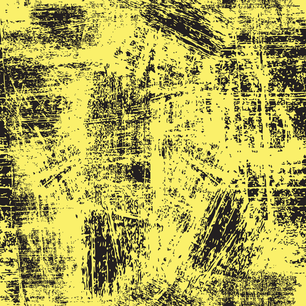 Grunge Fabric - Black on Yellow - ineedfabric.com