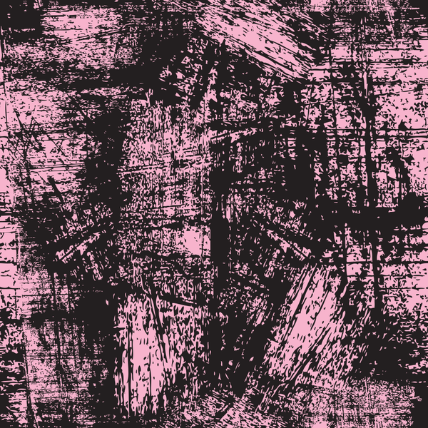 Grunge Fabric - Cupid Pink on Black - ineedfabric.com