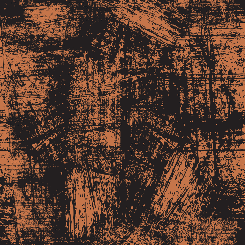 Grunge Fabric - Sienna on Black - ineedfabric.com