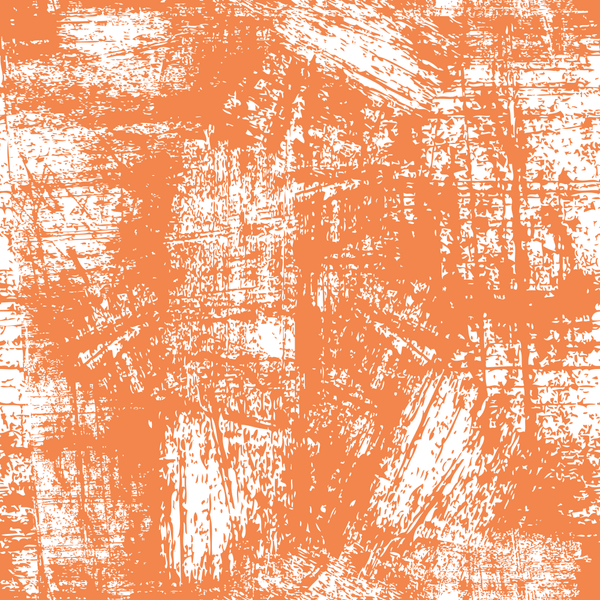 Grunge Fabric - White on Soft Orange - ineedfabric.com