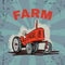 Grunge Farm Tractor Fabric Panel - ineedfabric.com