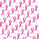 Grunge Pink Ribbon Breast Cancer Fabric - ineedfabric.com