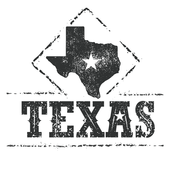 Grunge State of Texas Sign Fabric Panel - ineedfabric.com