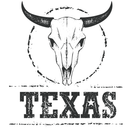 Grunge Texas Sign Fabric Panel - ineedfabric.com