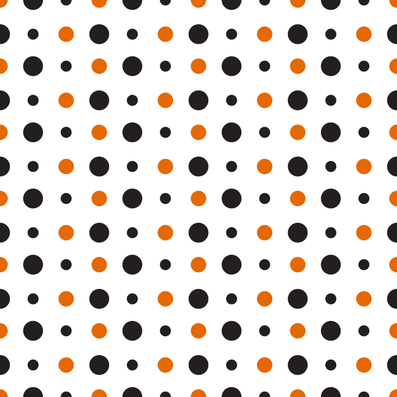 Halloween Allover Dots Fabric - White - ineedfabric.com
