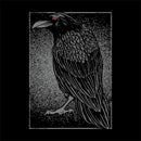 Halloween Evil Raven Fabric Panel - Black - ineedfabric.com