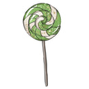 Halloween Lollipop Fabric Panel - Green - ineedfabric.com