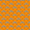 Halloween Mugs Font Fabric - Orange - ineedfabric.com
