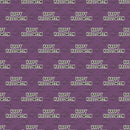 Halloween Mugs Font Fabric - Purple - ineedfabric.com