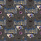 Halloween Night Castle Fabric - Gray - ineedfabric.com