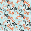 Halloween Please! Flamingo Skeletons Fabric - ineedfabric.com