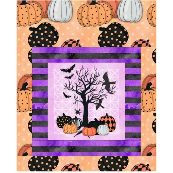 Halloween Please! Mini Wall Hanging 9" x 9" - ineedfabric.com