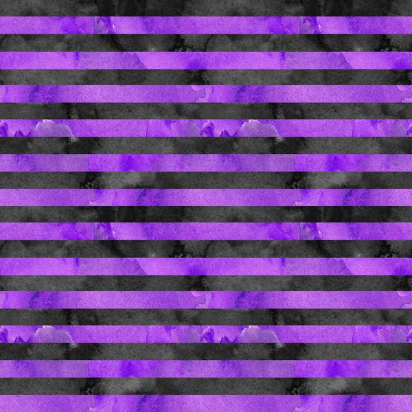 Halloween Please! Purple and Black Grunge Stripes Fabric - ineedfabric.com