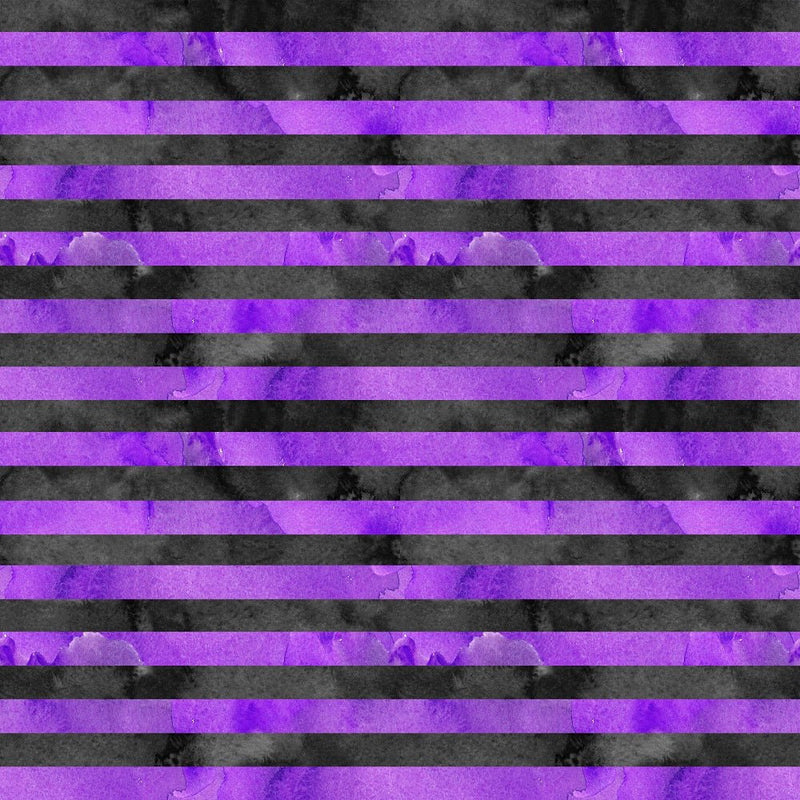 Halloween Please! Purple and Black Grunge Stripes Fabric - ineedfabric.com