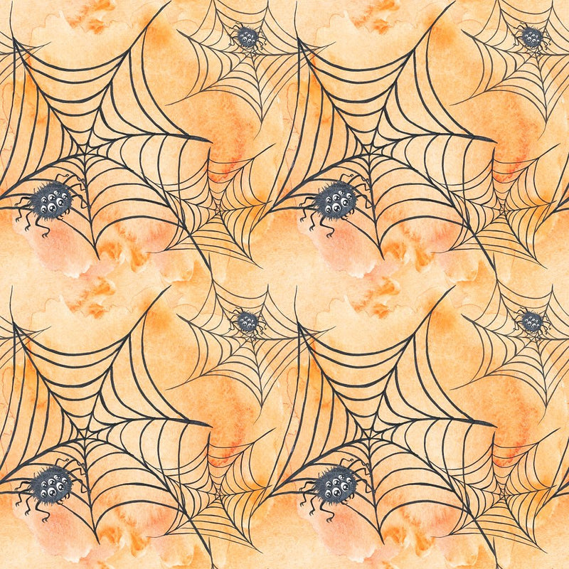 Halloween Please! Spider Webs Fabric - ineedfabric.com