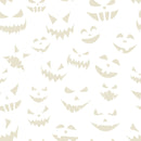 Halloween Pumpkin Faces Tone on Tone Fabric - ineedfabric.com