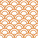 Halloween Scallop Fabric - White - ineedfabric.com