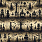 Halloween Silhouettes Pattern 12 Fabric - ineedfabric.com