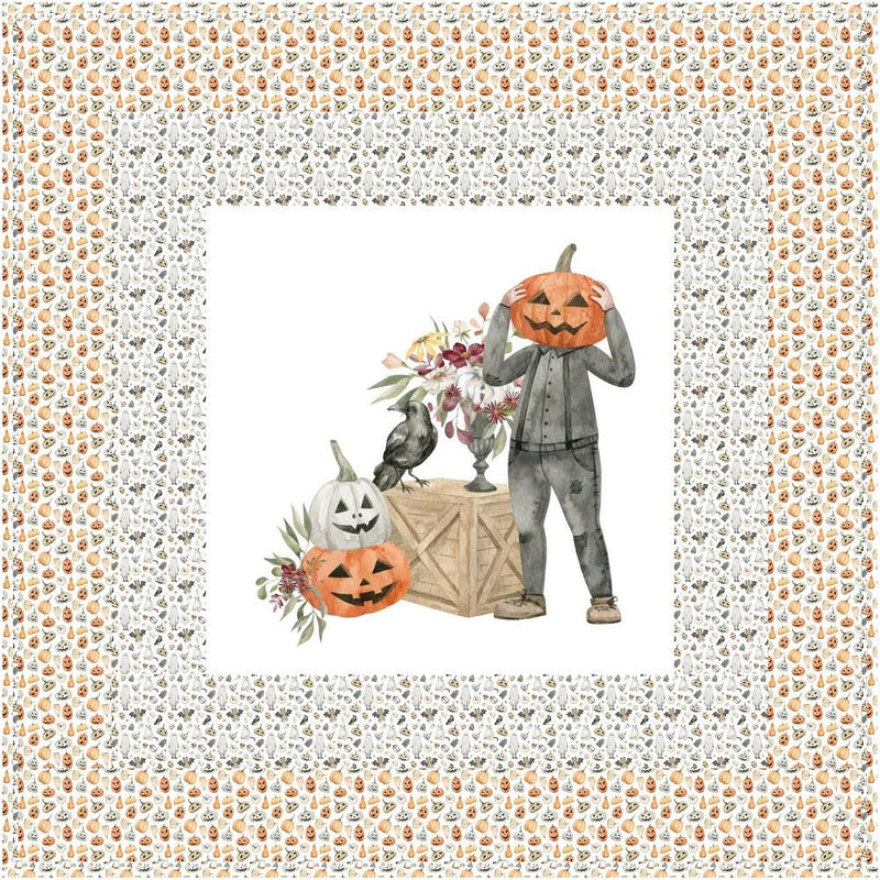 Halloween Still Life Wall Hanging/Lap Quilt Kit - 42" x 42" - ineedfabric.com