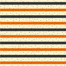 Halloween Stripes with Dots Fabric - Tan