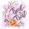 Halloween Trick or Treat Fabric Panel - ineedfabric.com